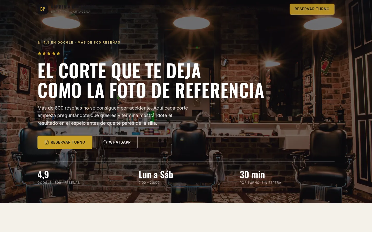 Una barbería